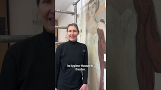 Diplom-Restauratorin Susann Förster über das Gerhard Richter Wandgemälde im Hygiene-Museum Dresden (Vorschaubild zum Video)