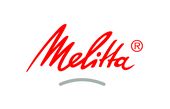 Logo von Melitta in rot und grau